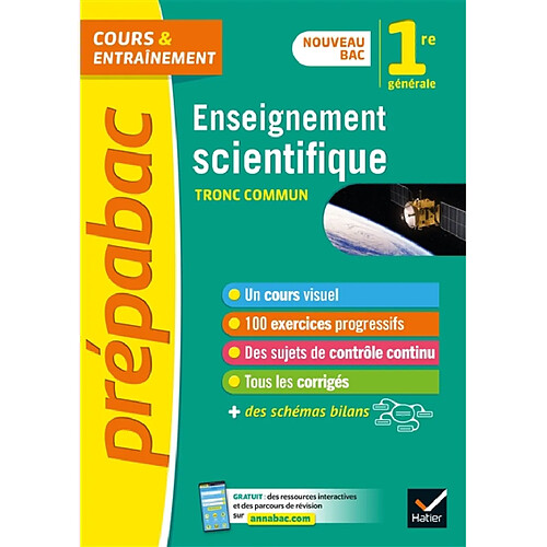 Enseignement scientifique 1re générale, tronc commun : nouveau bac · Occasion