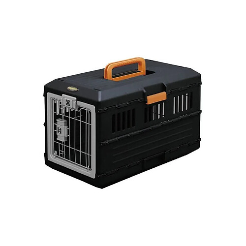 IRIS OHYAMA - Boîte de transport pliable FC-550 - Max 12 kg - Noir - 31,5 x 55 x 36,4 cm - Pour chien et chat