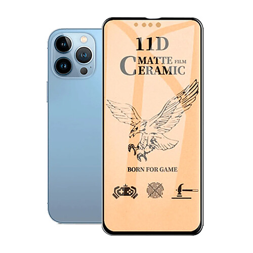 PHONECARE Film de Verre Trempé CeramicGlass Full Cover pour iPhone 13