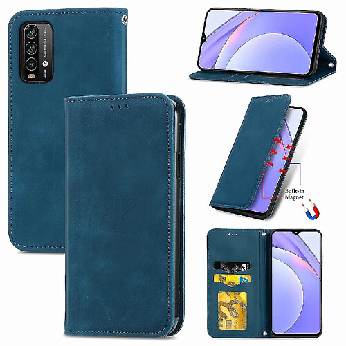 Universal Étui pour Xiaomi Redmi 9t Clôture magnétique Portefeuille en cuir Housse Etui