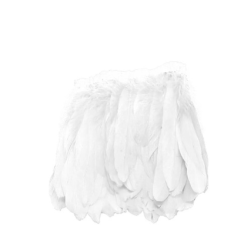 plume d'oie frange couture pour bricolage costume mariage décor blanc