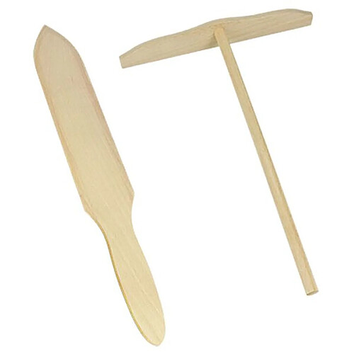 Lot spatule + raclette à crêpe - 57970157080 - METALTEX