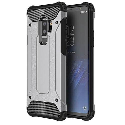 Wewoo Coque renforcée gris pour Samsung Galaxy S9 + TPU + PC 360 Degrés De Protection Antichoc Étui de