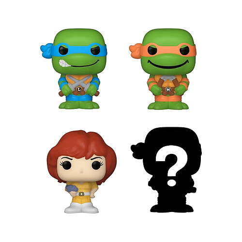 Funko Les Tortues Ninja - Pack 4 figurines Bitty POP! Leonardo 2,5 cm