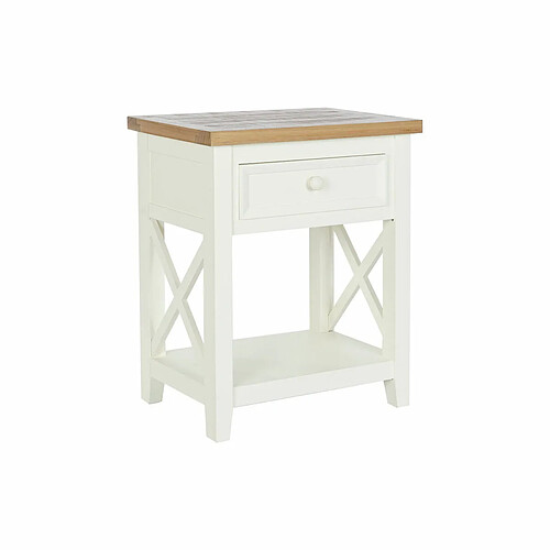 Table de Nuit DKD Home Decor Beige Naturel Bois de paulownia 49,5 x 35 x 61 cm