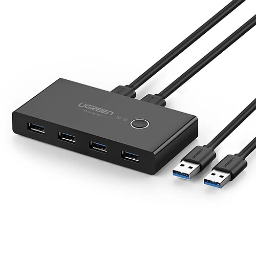 Wewoo Switch HDMI pour Souris, Clavier, Imprimante Sélecteur de Commutateur USB 2 Ports USB Partage 4 Adaptateur de Commutation de USB