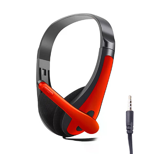 Casque d'écoute filaire 3.5mm, casque de jeu pour PC, avec micro, réduction du bruit, écouteurs stéréo, pour ordinateur portable