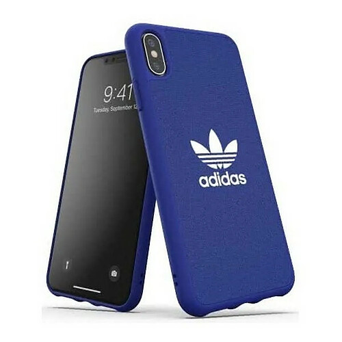 adidas moulded coque canvas iphone xs max niebieski/blue 34960