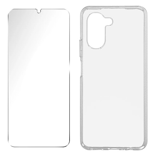 My Way Pack Protection pour Realme C33 Coque Souple + Verre Trempé Transparent MyWay