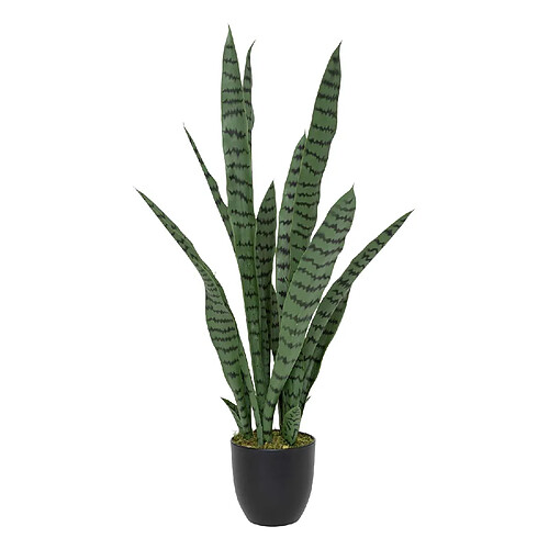 Atmosphera, Createur D'Interieur Sansevieria artificielle avec pot plastique - H. 90 cm - Vert