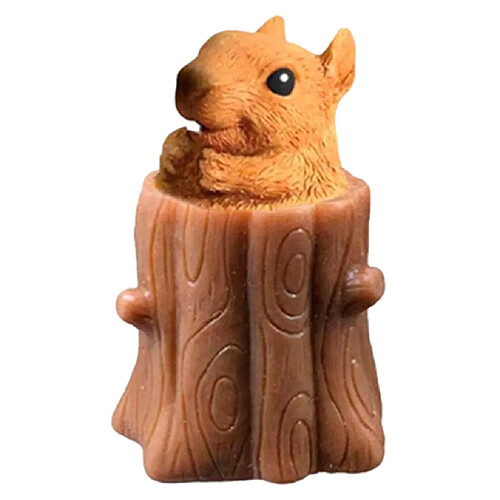 Squeeze Squirrel Cup Jouets Relaxation Trick Toy Anti-anxiété Stress Relief