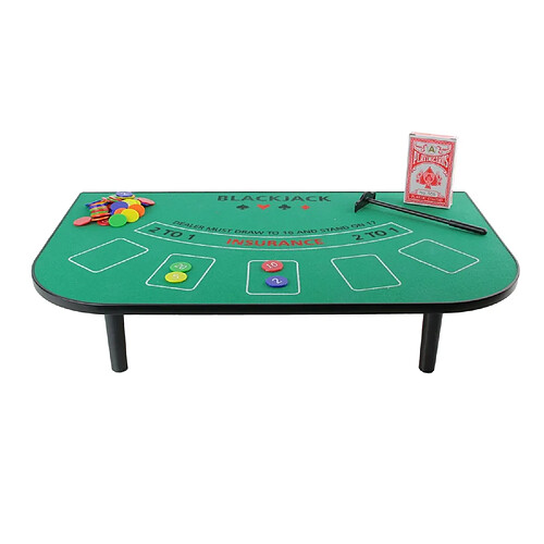 The Home Deco Factory Jeu de table Blackjack - 51 x 30 cm