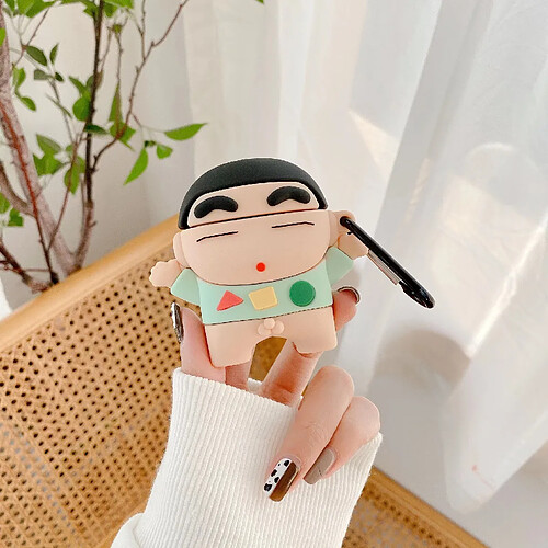 GUPBOO Airpods Coque Housse Étui Protecteur Compatible pour AirPods1/2-Pyjama dessin animé Xiaoxin silicone