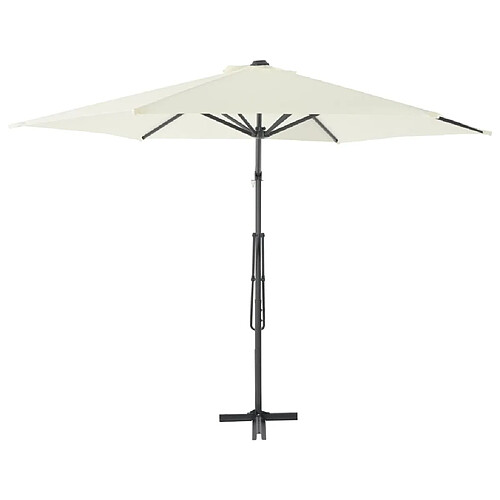 Maison Chic Parasol Jardin | Parasol d'extérieur avec poteau en acier 300 cm Sable - GKD20318