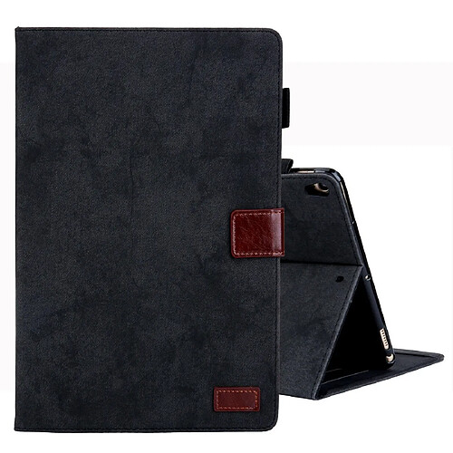 Wewoo Coque Pour iPad Pro 10.5 2017 Étui en cuir à rabat de style commercial avec support et fente carte cadre photo et fonction veille / réveil Noir