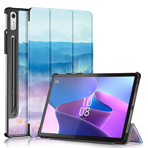 Etui en PU anti-chocs avec support pour votre Lenovo Tab P11 Pro Gen 2 - Cerf fantastique