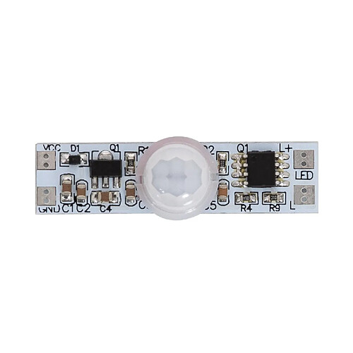 Ledkia Détecteur de Présence PIR Mini 180º 12/24V Blanc