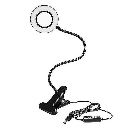 Universal Lumière de nuit, éclairage d'ambiance, LED dimmable, lumière de lecture USB souple, noir.