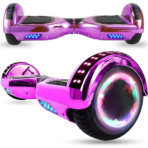 YOMME MOBILITÉ Hoverboard 6.5" Violet Chromé