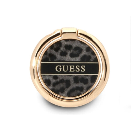 Guess Maroquinerie Guess Anneau de Support Universel Motif Léopard Noir