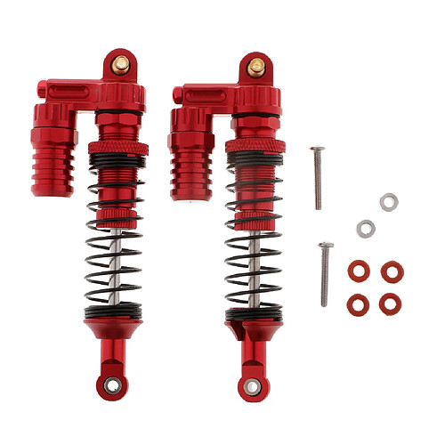 amortisseur de suspension reglable 90mm pour scooter scx10 rouge a