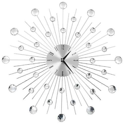 Decoshop26 Horloge murale avec mouvement à quartz Design moderne 50 cm DEC022273