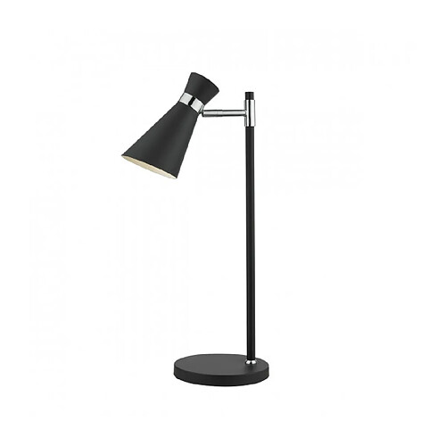 Luminaire Center Lampe de table Ashworth noir et chrome poli 1 ampoule