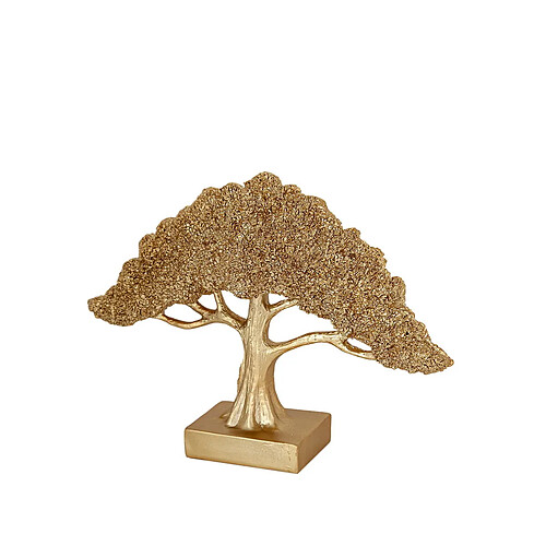 Sculpture Romimex Doré Arbre 31 x 22 x 8 cm