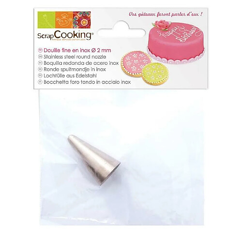 Scrapcooking Douille pâtissière fine en inox