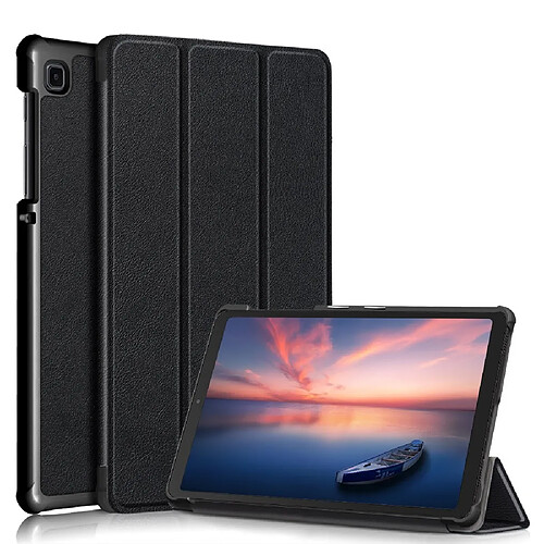 Etui en PU avec support tri-pliure noir pour votre Samsung Galaxy Tab A7 Lite T220/T225 8.7 pouces