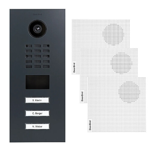 DoorBird D2103V-RAL7016-V2-EA + A1061W