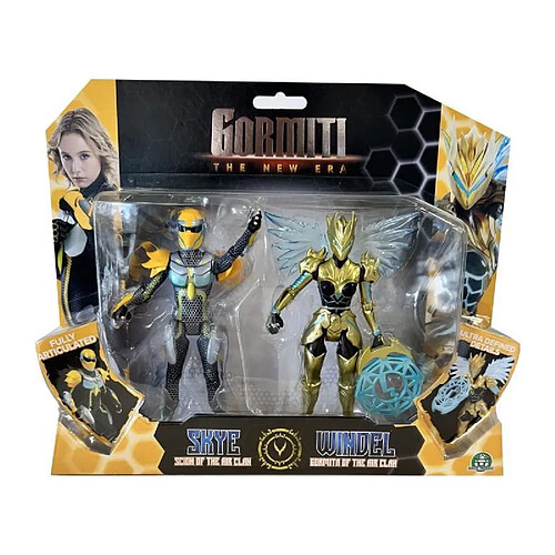 Coffret figurines - GORMITI - Scion et Gormiti associé Air - Skye et Windel - 15 cm - a partir de 4 ans - GRV191