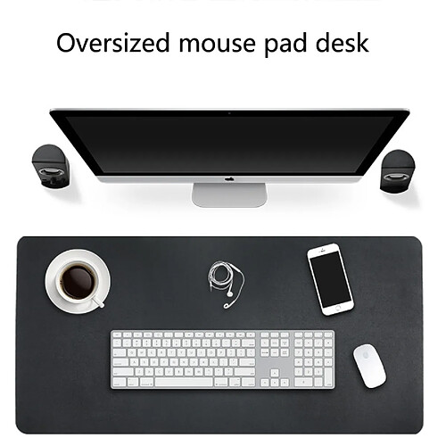 Wewoo Tapis de souris en cuir PVC multifonctionnel pour entreprise double face table bureau d'ordinateur, Taille: 120 x 60 cm