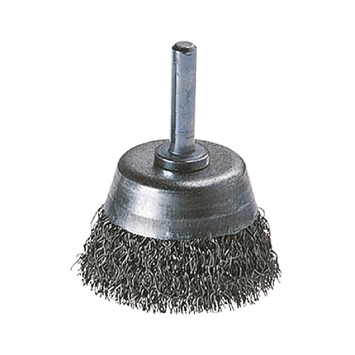 Brosse Wolfcraft métallique soucoupe diamètre 75 mm 6005500135