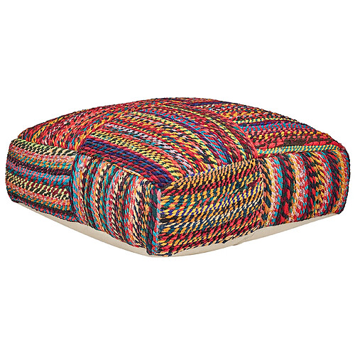 Beliani Coussin de sol MEKHTAR Coton Multicolore