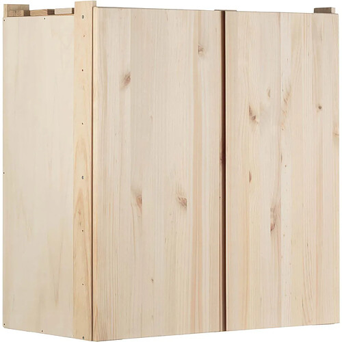 Astigarraga Armoire de rangement en pin massif Nova 76.5 x 40.5 x 79.5 cm.