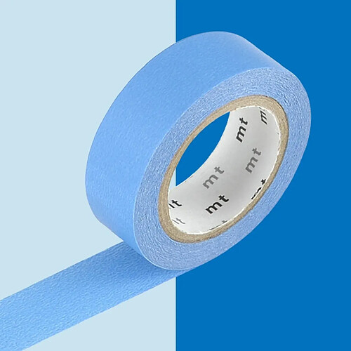 Masking tape unicolore - Bleu - 1,5 cm x 7 m