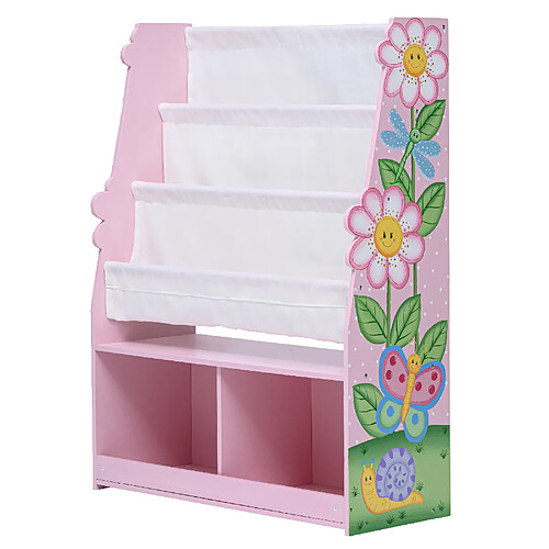 Etagère de rangement enfant fille en Bois Magic Garden rose Fantasy Fields TD-13410MG