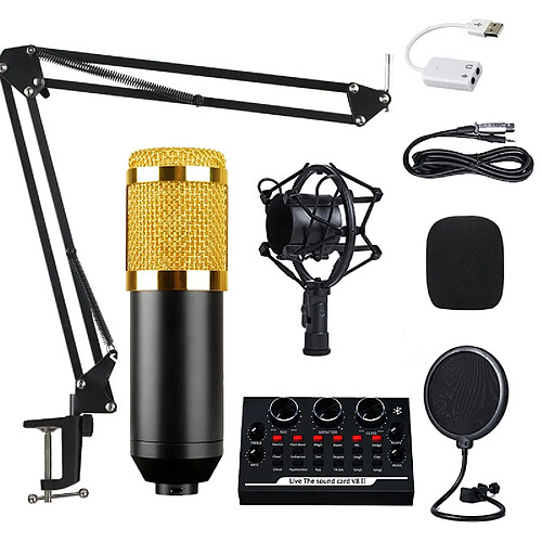 Universal Microphone à condensateur BM800 Microphone d'enregistrement professionnel pour téléphone portable Microphone PC Set de microphone Carla Carte son Micro | Microphone