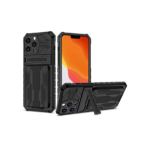 F24 Shell anti-goutte mobile tout compris avec support iPhone Cover de protection antichoc pour iPhone 13 Pro Case