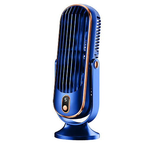 (Bleu) Ventilateur portable silencieux pour Chambre à coucher-Mini Ventilateur de table électrique pour Bureau-Parfait pour dormir, étudier et Travailler-Fournit de l'air frais