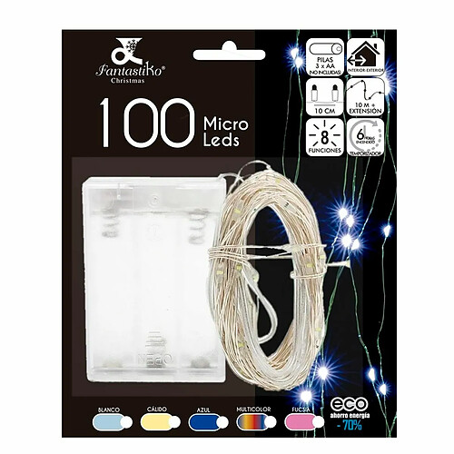 BigBuy Christmas Bande lumineuse Lumière chaude LED 10 m