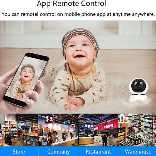 Universal HD Baby Monitor Webcam Application Télécommande Smart Home Vidéosurveillance | Caméras de Surveillance