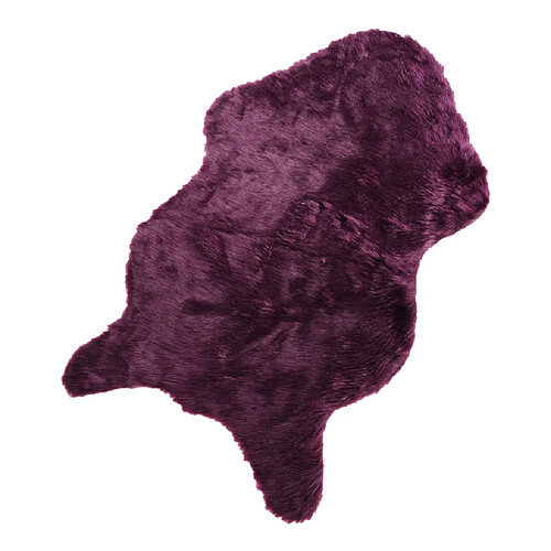 antidérapant imitation laine fourrure tapis chaise coussin chambre faux tapis violet