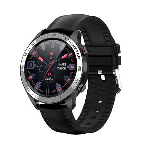 Chrono Montre Connectée pour hommes femmes téléphones Android IOS, Montre Connectée Bluetooth étanche IP68 avec notification de message, moniteur de pression artérielle moniteur de fréquence cardiaque(noir)