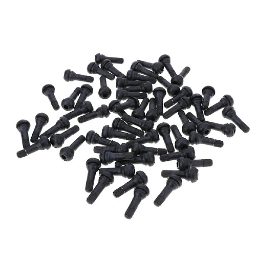 100pcs Auto TR413 Tige de Valve de Pneu Snap-in En Caoutchouc pour VTT, Tondeuse à Gazon