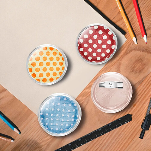 vidaXL Kit de badges à bouton avec épingles 100 sets Acrylique 25 mm