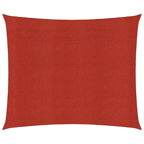 Helloshop26 Voile d'ombrage 160 g/m² rouge 3 x 3 m PEHD 02_0009266