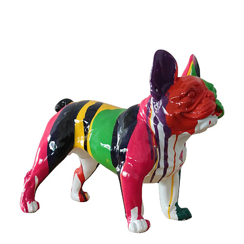 Figurine Boston Terrier Kuatéh Bran 52x25x41 cm Multicolore