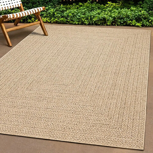 vidaXL Tapis ZIZUR 240x240 cm aspect de jute intérieur et extérieur